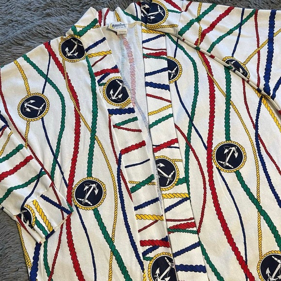 Nautical Print Cardigan - Picture 3 of 8